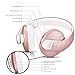 Bluetooth Headphones Over Ear, Mkay Stereo Wireless Headset with Microphone, TF Card and FM Radio for Cellphones Laptop TV (Rose Gold)