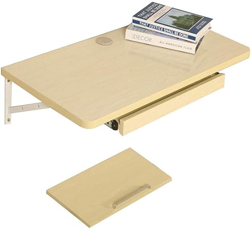 Zyouxiu Table Bureau De Rangement Mural Bureau Mural Pliant Pour Ordinateur Portable Bureau Etageres Panneaux A Base De Bois Option Multicolore Option Multi Format A Amazon Fr Cuisine Maison