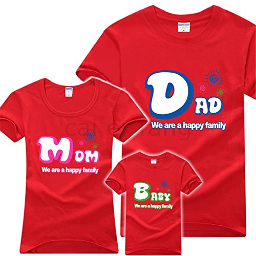 1PC Family T-Shirts Women Men Baby Boys Girls Tops Clothing