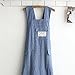 BBYBBS Chef Apron Gift Japanese style X Shape denim smock Natural Cotton APRON Halter Cross Bandage Bib Kitchen Garden Wear