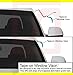 SIZVER Smoked Window Visors/Wind Rain Deflector Rain Guard for 2015-2017 Ford F-150 SuperCrew Cab Only