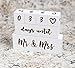 Mr & Mrs Wedding Countdown Block Set - Unique Gift for Couples, Perfect for Bridal Showers & Anniversaries - Lasting Love Reminders