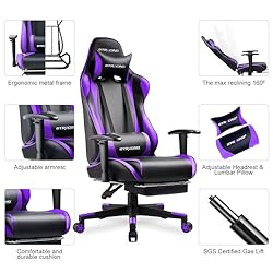 GTRACING Gaming Chair with Footrest, Ergonomic