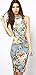 Summer Floral Printed Sleeveless Slim Fit Midi Sheath Tank Sun Dress L