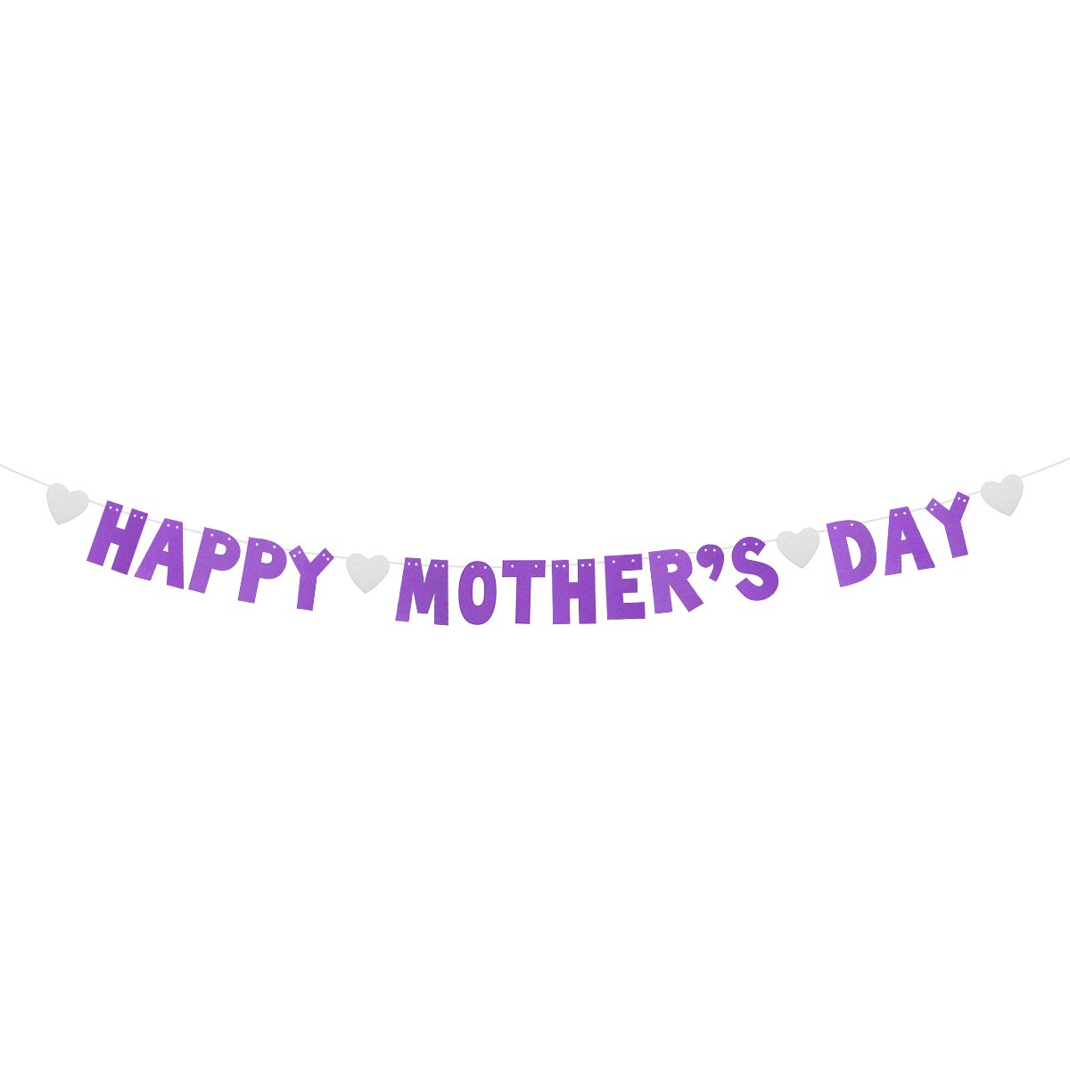 Amazon Com Bestoyard Happy Mother S Day Banners Glitter Streamer