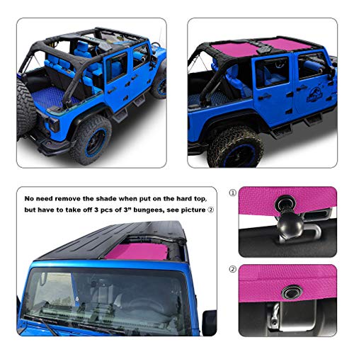 Shadeidea Sun Shade for Jeep Wrangler JK Unlimited (20072018) 4 Door