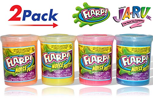JA-RU Flarp Noise Putty (Pack of 2) Fart Putty Squish It to Make Fart Sounds | Item #10041-2
