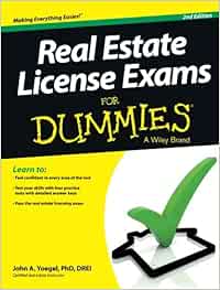 Real Estate License Exams For Dummies Yoegel John A 9781118572832 Books Amazon Ca