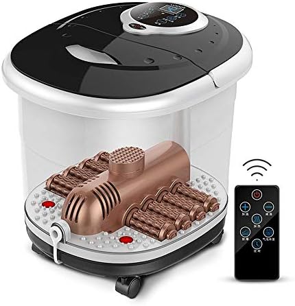 P01 Foot Tub Automatic Massage Foot Bath Foot Bath Electric Heating Home Deep Barrel Foot Massage Machine, 43 * 28 * 36Cm