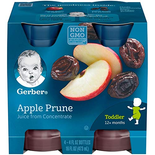 Gerber Apple Prune Juice, NonGMO Juice from Concentrate, Made for