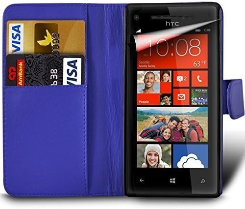 Samsung Galaxy Ace 4 SM-G357FZ Premium PU Leather Wallet Flip Skin Case Cover in DARK BLUE with MINI Capacitive Stylus Touch Screen Pen, Screen Protector *** IMPORTANT Please Note: There are two different Samsung Ace 4 phones available. Please check the model number on the phone is 357FZ before ordering. ***