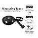 DiCUNO 60-Inch 1.5 Meter Soft and Retractable Measuring Tape,Pocket,Body Tailor Sewing Craft Cloth Dieting Tape Measure (3 Pcs of Black)