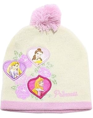 Princess Toddler Girl's Floral Beanie Hat & Mittens Set Sz. 2-4T