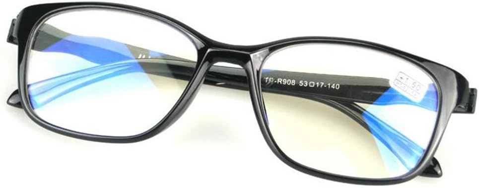 Yefree Unisex Reading Glasses Rectangle Full Rim Eyeglasses With Anti-reflective AR Coating