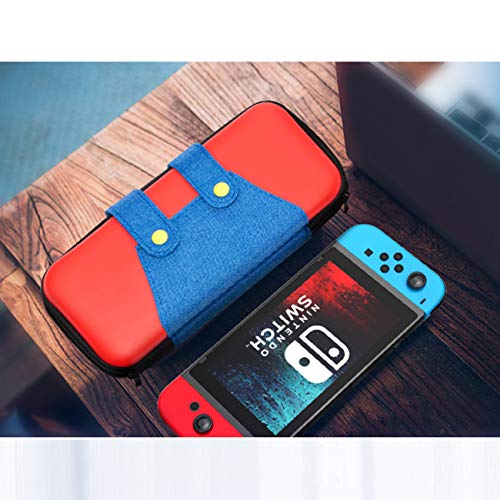 Oqpa For Nintendo Switch Case Cute Kawaii Cartoon Design Cover Fun Funny Cool Switch Game Shell For Girls Boys Men Kids Carrying Bag Joystick Thumb Grip Caps Tempered Glass Cases For Switch Mario