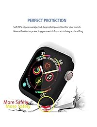 Botomall - Carcasa para iWatch Series 4 Series 3 Series 2 (1.496 in, 1.654 in, 1.575 in, 1.732 in, TPU)