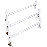 Adjustable Van Roof Ladder Rack 500LBS 3 Bars Chevy Dodge Ford GMC Express 77''