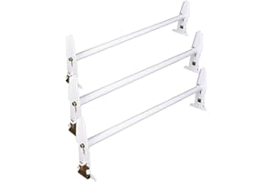 MPH PRODUCTION Adjustable Van Roof Ladder Rack 500LBS 3 Bars Chevy Dodge Ford GMC Express 77''