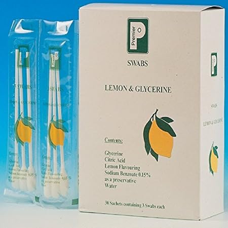 Pbs Medicare 75 Mond Reinigen Swabs Citroen Gearomatiseerd Wattenstaafje Ideaal Voor Zachte Mondreiniging En Hydratatie Amazon Nl