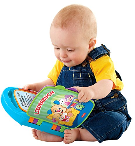 Fisher-Price Lernspaß, Liederbuch, Baby Musik Buch, Musikspielzeug für Babys, Elektronisches Kinderbuch, ab 6 Monate, Deutsche Version, CDH40 – Bild 4