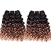 Emmet 2pcs/lot 100g Short Wave 8Inch Brazilian Kinky Curly Human Hair Extension, with Hair Care Ebook (8