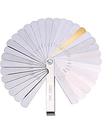 32 Hotop Cuchillas de acero inoxidable. juego de galgas duales, medición métrica e imperial. Herramienta de medición.