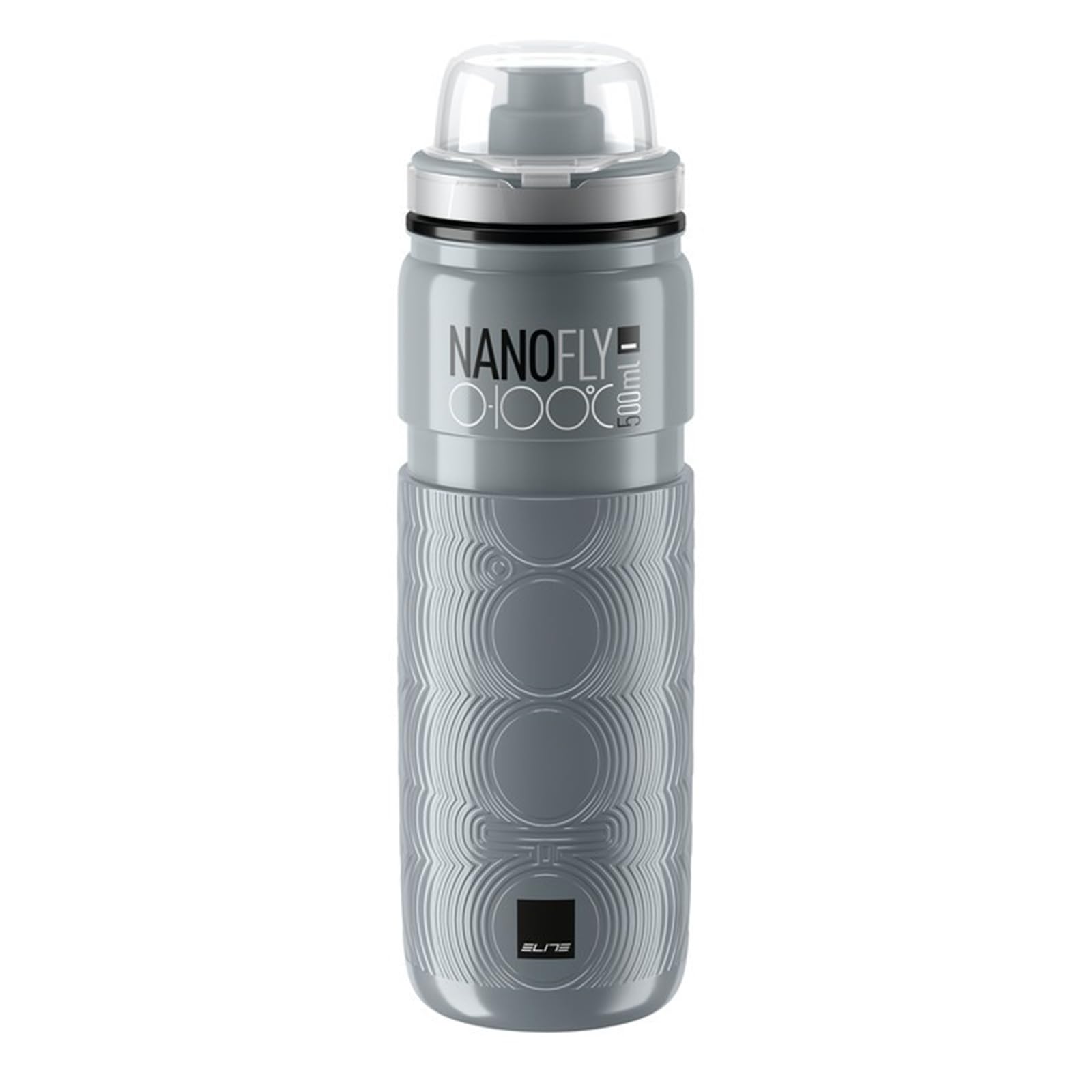 Photo 1 of Elite NanoFly 0-100°C 500ml Bottle (Grey) – All-Season Insulated Cycling Bottle
