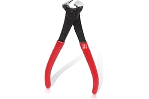 Swpeet 1Pcs 6 Inch Red High Carbon Steel Nail Puller, Pliers, Nail Remover Tool Cutting Pliers End Cutting Pliers Carpenter T