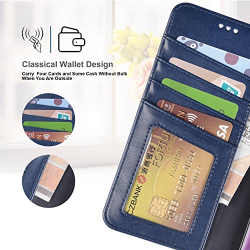 image for Galaxy S9 Plus Case, Arae [Kickstand Feature] PU Leather Wallet case w