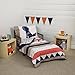 CARTERS Aztec 4 Piece Toddler Bedding Set, Navy, Cream, Orange, Beige