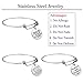 iJuqi Friendship Bracelet - 3 PCS Stainless Steel, White, Size No Size
