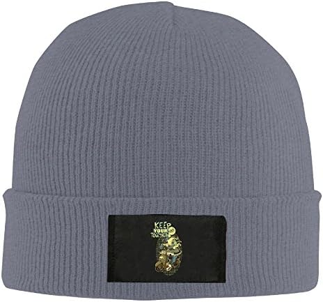 Jozie Mischievous Design Winter Knitting Wool Warm Hat Asphalt