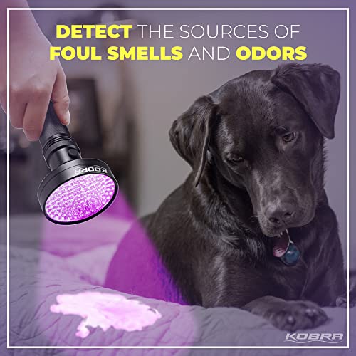 Kobra Black Light Flashlight 100 LED Lamp and Blacklight for Home