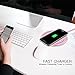 Luxsure Wireless Charging Pad - Fast Qi Wireless Charger for Samsung Galaxy S8, S7 / S7 Edge / S6 / S6 Edge / S6 Edge Plus / Galaxy Note 5, Nexus 4/5/6/7, Sleep Friendly (Rose Gold)
