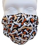 Breathe Healthy Dust, Allergy & Flu Mask by Breathe Healthy - Washable, Reusable Cloth Antimicrobial Mask for Cold & Flu Germs, Dust, Pollen, Pet Hair, Dog Grooming Mask; Dog Bones Design