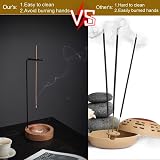 SIYIFEI Wooden Upside Down Incense Holder for Sticks & Ash Catcher view 6
