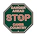 University of Miami Hurricanes College NCAA Collegiate Sports Team Logo Home Office Garage Wall Stop Sign - DANGER AHEAD CANES COUNTRY