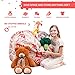 Stuffed Animal Storage Bean Bag - Kids Comfy Chair and Extra-Large Toy Organizer. Сover Only. Stuff, Zip and Sit. 38