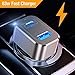 Capshi (Upgrade) Car Charger, 63W USB Type-C PD Car Charger Adapter with Quick Charge 3.0 Dual Port Compatible Galaxy Note 10,MacBook Pro, S8 S10, Google Pixel 3 XL, iPhoneXs XR X, iPad Pro Air Mini