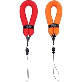2-Pack Waterproof Underwater Camera Float Strap Floating Wrist Lanyard | for Olympus TG-7 TG-6 TG-5 TG-870 TG-860 Kodak Pixpro WPZ2 Nikon W300 W150 AW120 AW110 Fuji Fujifilm XP140 XP130 XP90 &amp; More