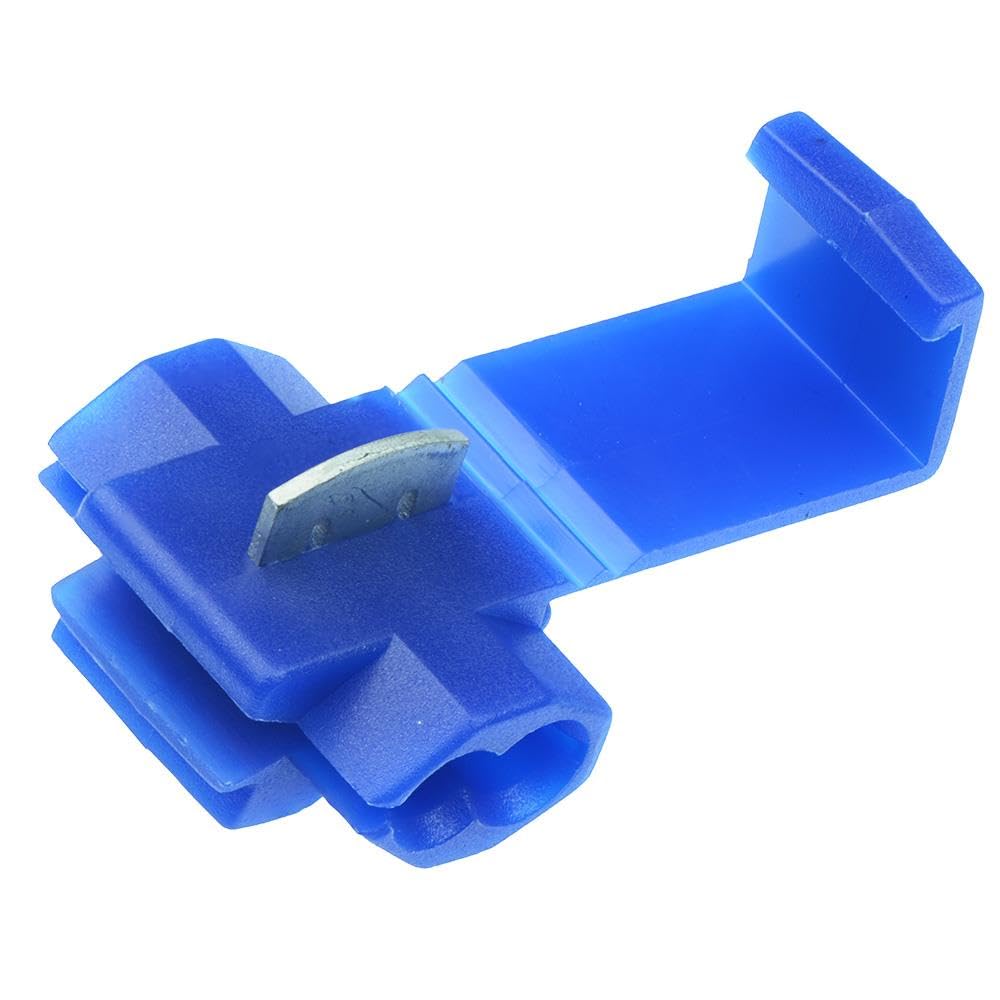 100 x Blue Quick Splice Wire Crimp Connectors Electrical 14-16AWG