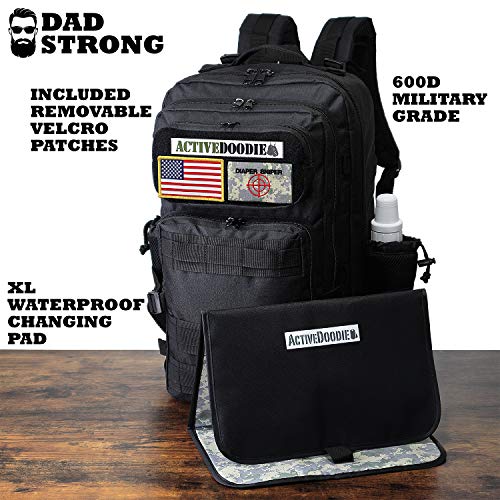 ActiveDoodie Dad Diaper Bag Backpack, Tactical Adventure Gear for Dads