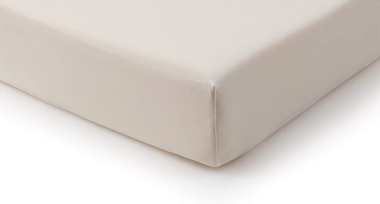 TempurFit Fitted Sheet (Natural, King Size) Luxury Material For