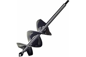 TCBWFY Garden Auger Drill Bit for Planting 3x12inch,Solid Core Shaft Garden Auger Spiral Drill Bit,Planting Auger for Bulb Planting Bedding Plants,Hole Digger for 3/8" Hex Drive Drill