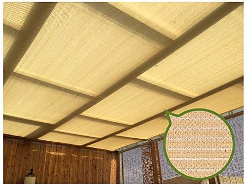 Zhwei 日よけシートシェード オーニング シェード シェードセイル 日除け シェード 遮光ネット日焼け止め シェード布 クリーム色 厚く 暗号化 アウトドア バルコニー パティオ ルーフ 絶縁ネット カスタマイズ可能 Color White Size 8x9m Ame Du Vignoble Eu