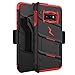 ZIZO Bolt Series for Galaxy S10e Case Heavy-Duty Military Grade Drop Tested Bundle with Tempered Glass Screen Protector Holster and Kickstand Black Red