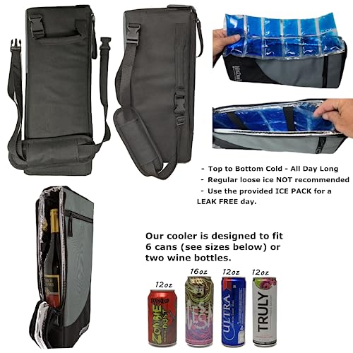 Frostbox Golf Bag Cooler and Ice Pack Small 6 Pack Golf Beer Cooler