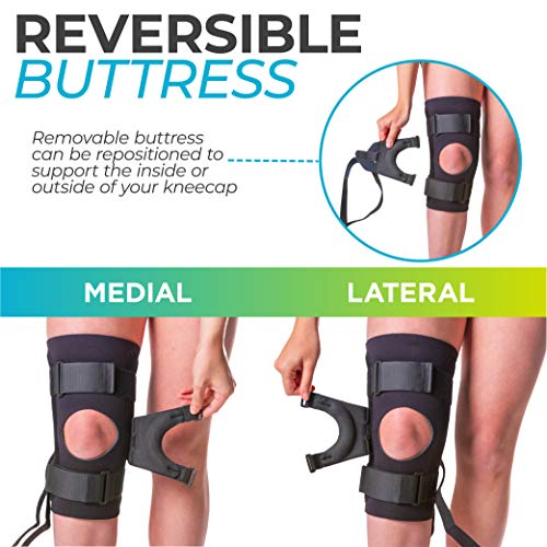 BraceAbility J Patella Knee Brace Lateral Patellar Stabilizer with