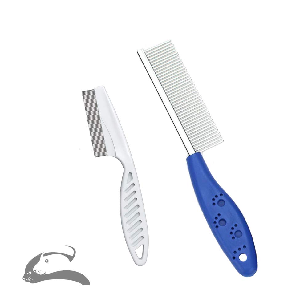 Dog Comb,Cat Comb,Dog Comb,Cat Comb,Medium Long Hair Cat Comb,2pcs (Blue)