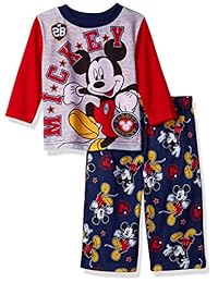 Conjunto de pijama de vellón Mickey de 2 piezas para niños de Disney